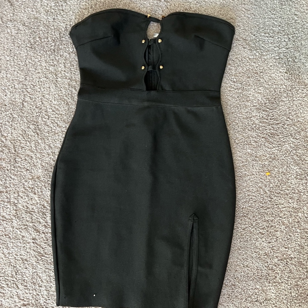 Black bandage club dress